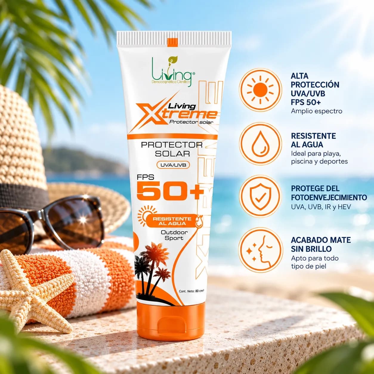 Bloqueador Solar Living Xtreme Banner